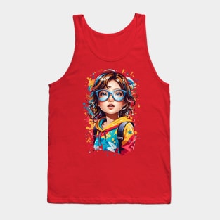 Back to school. Little Schoolgirl Tank Top